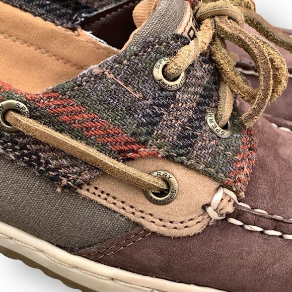 Sperry Top-Sider Women's Bluefish Wool Boat Shoe Dark Brown Leather Size 6.5 - Picture 8 of 14
